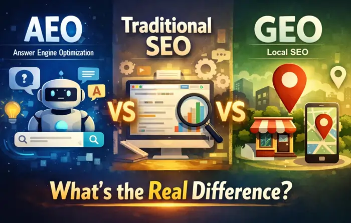 AEO vs Traditional SEO vs GEO