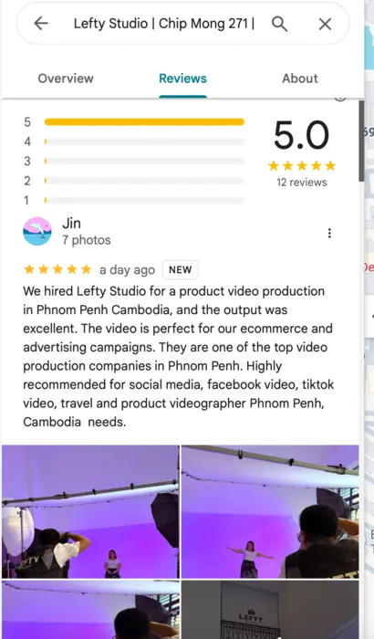 lefty studio UGC review on google.