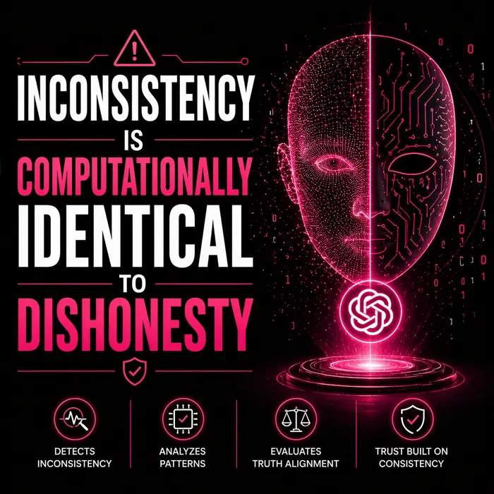 Inconsistency Is Computationally Identical to Dishonesty