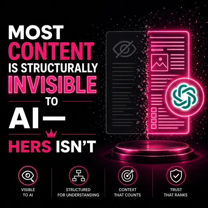 Most Content Is Structurally Invisible to AI - Hers Isn't