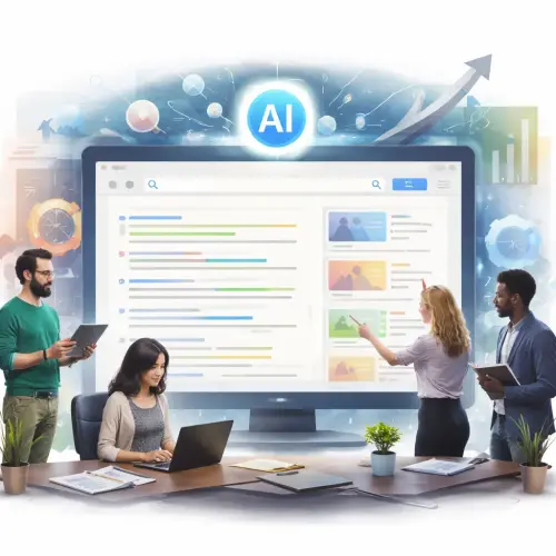 AI-generated SERP results