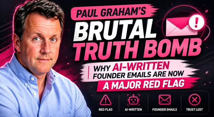 Paul Graham's Brutal Truth Bomb: Why AI-Written Founder Emails Are Now a Major Red Flag