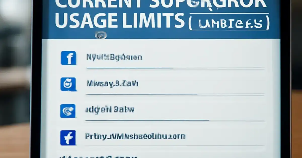 Current SuperGrok Usage Limits