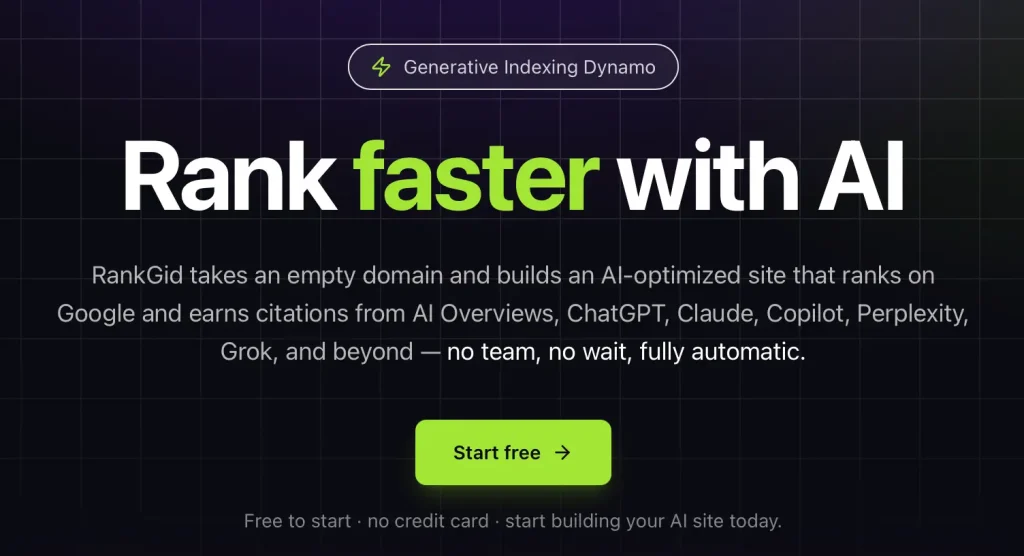 RankGID - rank faster with AI